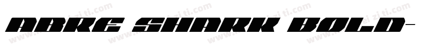 abre Shark Bold字体转换